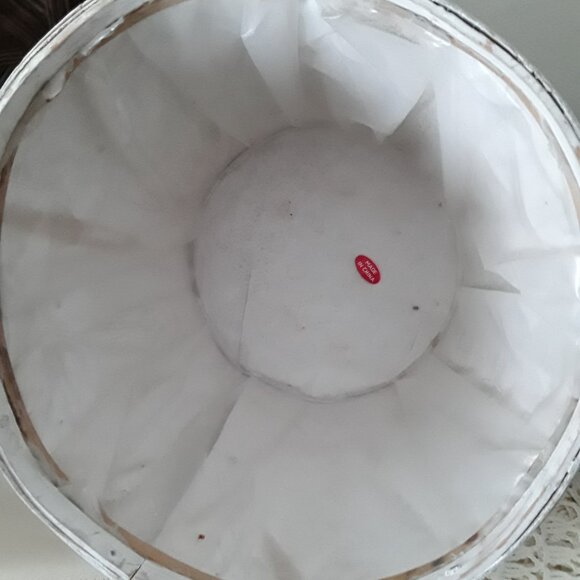 Vintage Lot of Three Planters - Wicker and Fiber Board - Picture 4 of 8